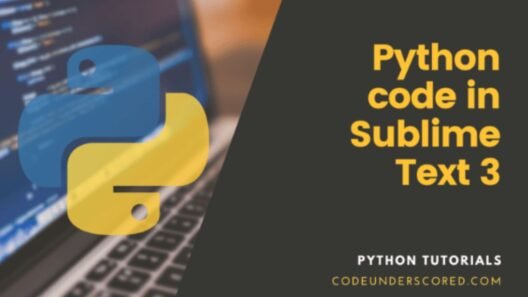 Python code in Sublime Text 3